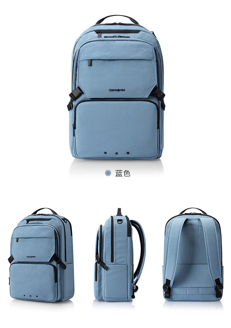 Samsonite Men's Backpack 15.6-inch Laptop Bag Commuter Casual Large Capacity Black NX5*001 Student School Bag 10