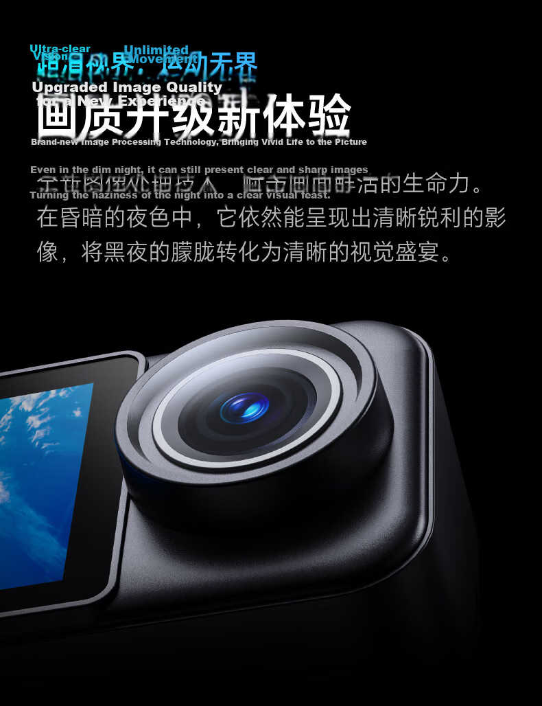 SJCAM C300 Extended Battery Version Thumb-Sized Action Camera for Motorcycle Helmet Riding, Anti-Shake Waterproof Dash Cam Fishing Vlog Live Streaming Pre-Recording First-Person View No Buffer 4