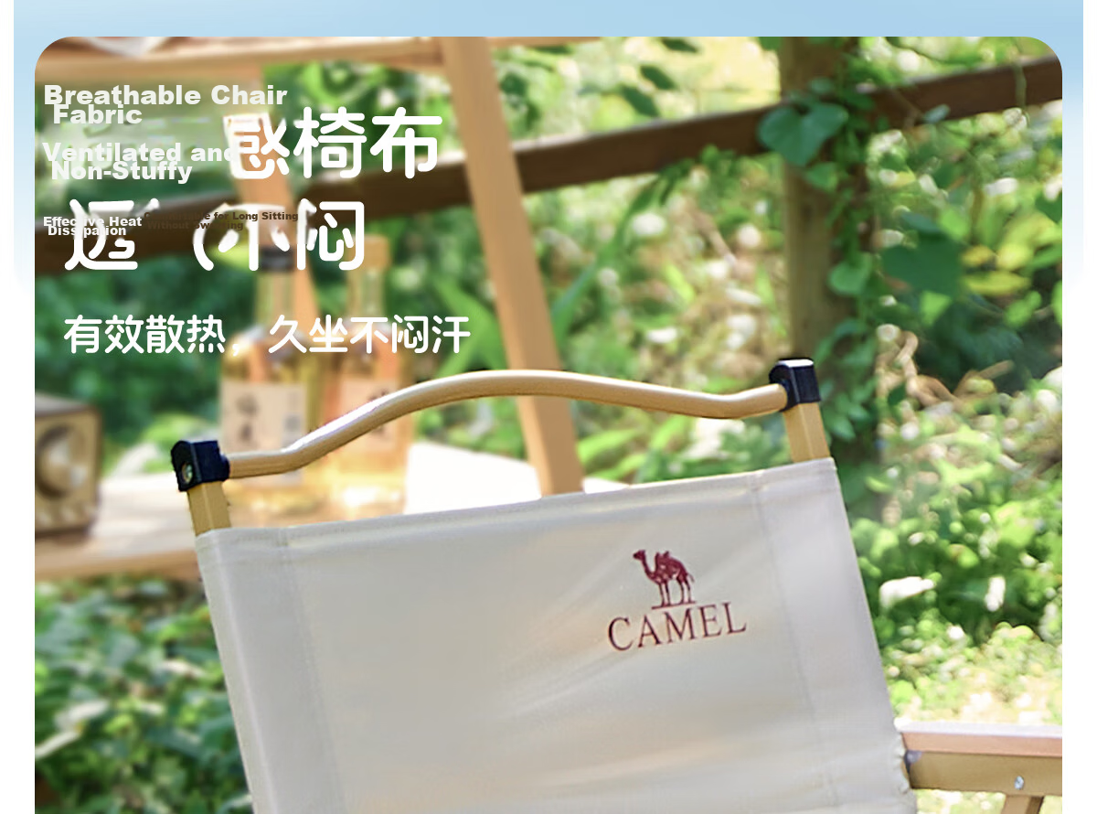 CAMEL Outdoor Camping Folding Chair Portable Backrest Sketching Recliner Camping Fishing Stool Kemit Chair 1J722C7586 12