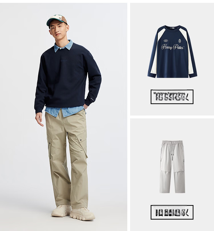 Semir Wang Anyu Collaboration Series Aerospace Sweatshirt Men Autumn Soft Cotton Heavyweight Casual Couple Long Sleeve 15