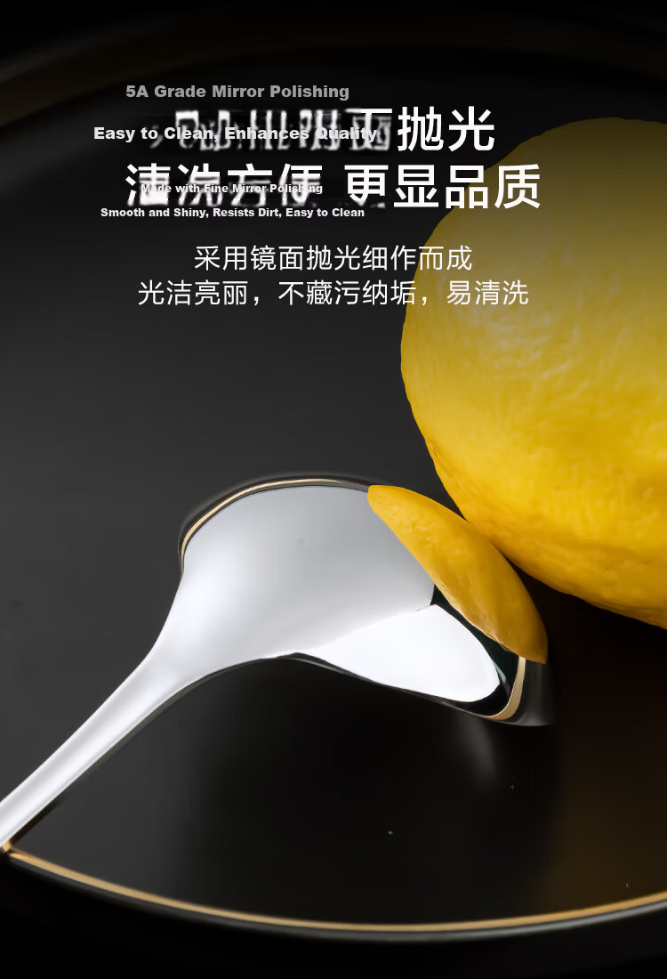 JD Original Spoon, Soup And Rice Spoon, 304 Stainless Steel Food Grade Cutlery, Serving Spoon [Large Spoon Surface] 1 Piece 10