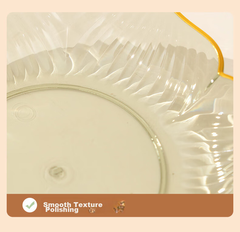 YIJUKE (YIJUKE) [Set of 4] Bone Throwing Dish Fruit Plate Snack Plate Small Plate Household Storage Plate Nut Plate Small Dish 13