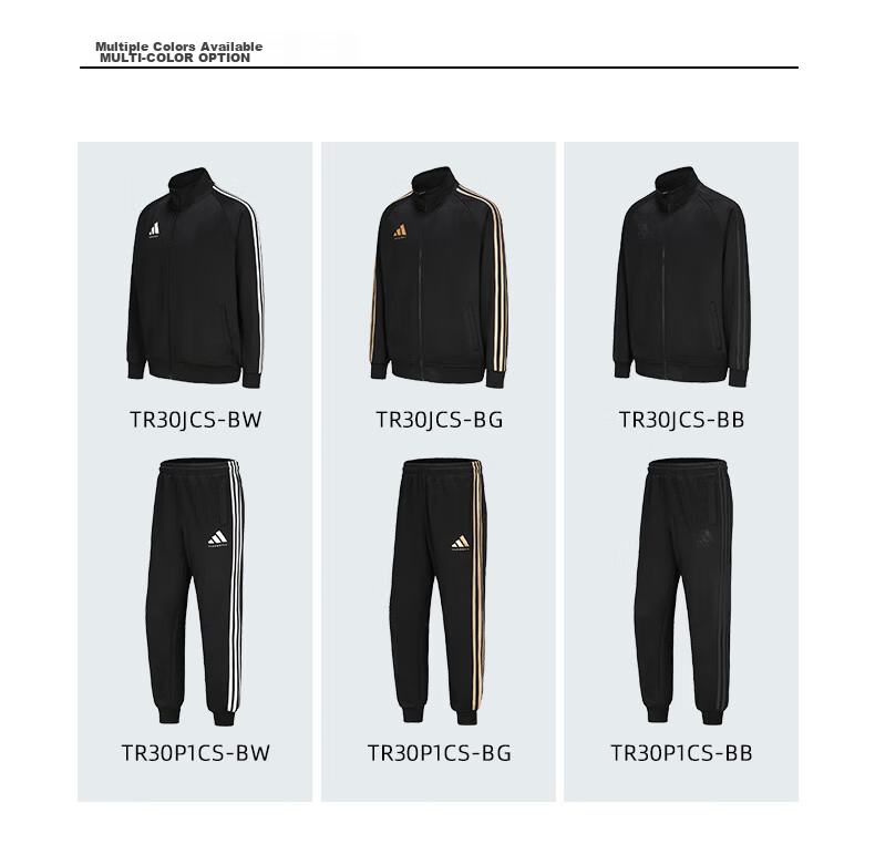 Adidas Men's Spring Running Sportswear Set, Windproof Jacket And Leggings Two-Piece Suit, Black And White, XL 3