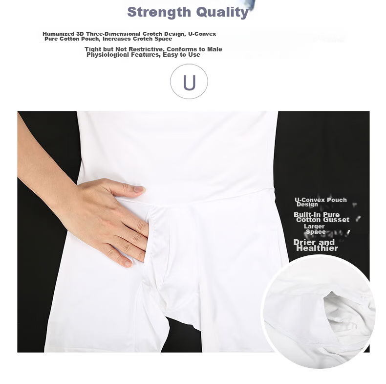 LangSha Men's Tummy Control Shorts, Breathable Fitness Slimming High-Waisted Shapewear, Slimming Waist Trimmer Pants, Black, XXL 20