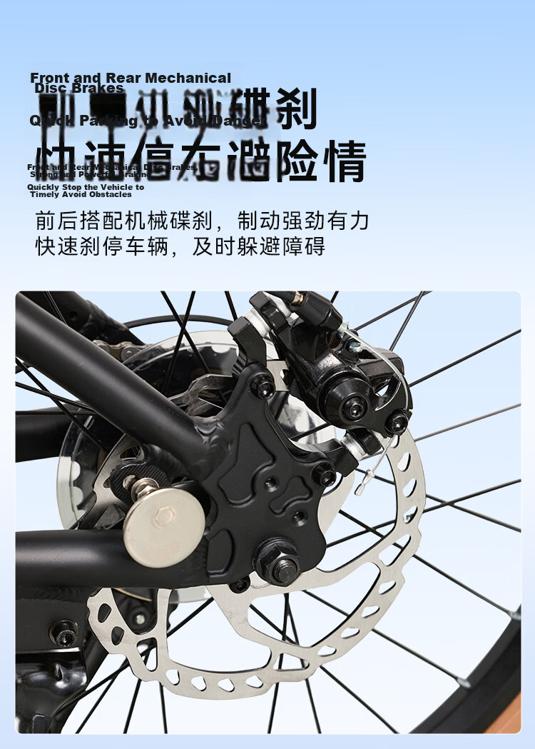 JD Original F8 Folding Bicycle, Shimano 7-Speed Aluminum Alloy 20-Inch Adult Student Commuter Bike, Space Silver 5