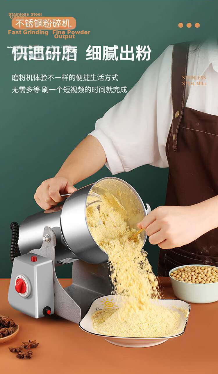 Baijie Grinder, Powder Machine, Ultra-Fine Grinding Machine, Chinese Herbal Medicine Grinder, Sanqi And Grains Commercial Crusher, 2000A 9