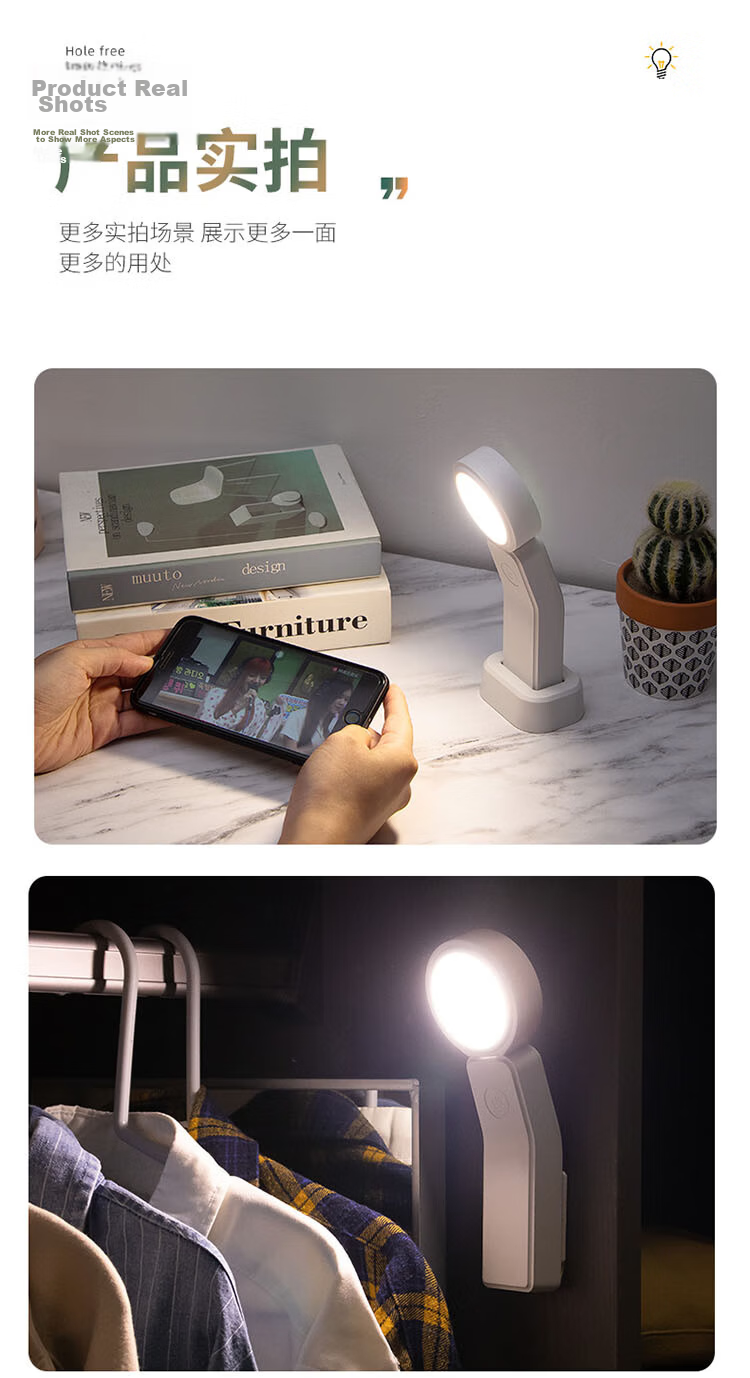 Heart Lock Rechargeable Desk Lamp, Eye Protection Lamp for Study, Dormitory Bedroom Bedside Lamp, Student-Specific Reading Light, Desk Lamp for Office Use, Small Night Light 16