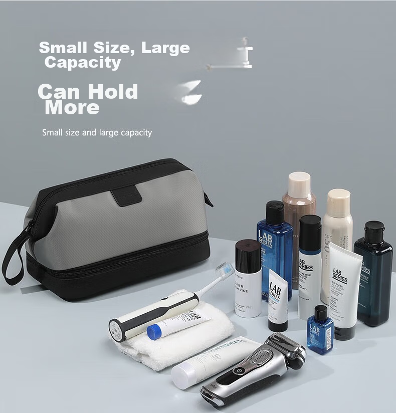 ToMill Men's Travel Toiletry Bag Essential Business Trip Organizer Waterproof Large Capacity Toiletry Pouch with Wet and Dry Separation 5