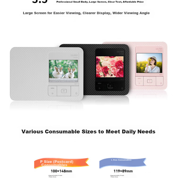Canon CP1500 Mobile Wireless Photo Printer Home Thermal Sublimation Compact Portable Photo Printer CP1500 White Package 1 8