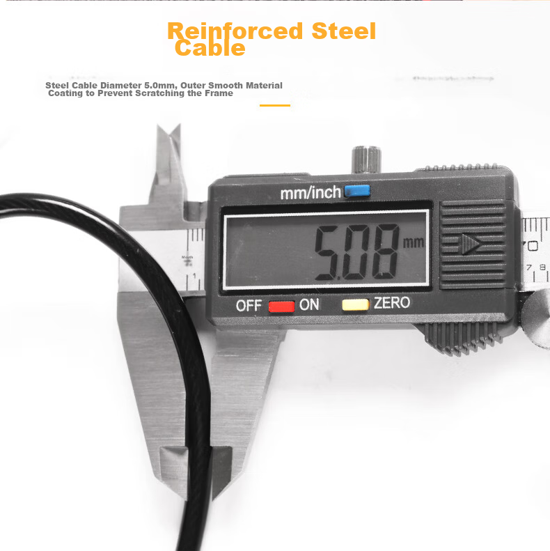 RESET Small Combination Padlock Helmet Steel Cable Lock Luggage Lock Backpack Schoolbag Trolley Case Password Lock Gray 10cm 7