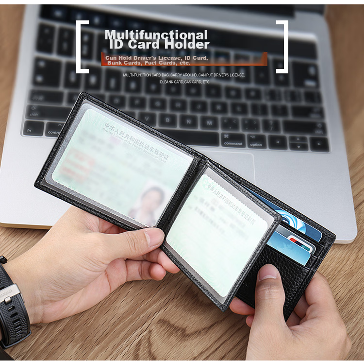MEXICAN Business Leather ID Holder Men's First Layer Cowhide Card Case Ultra-thin Multi-card Driving License Wallet Youth 3