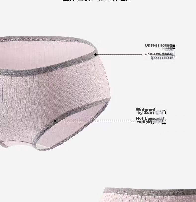 Seven-Color Disposable Women's Underwear Travel Maternity Sterilized No-Wash Cotton Crotch Panties 10-Pack Safe Sterilized 26