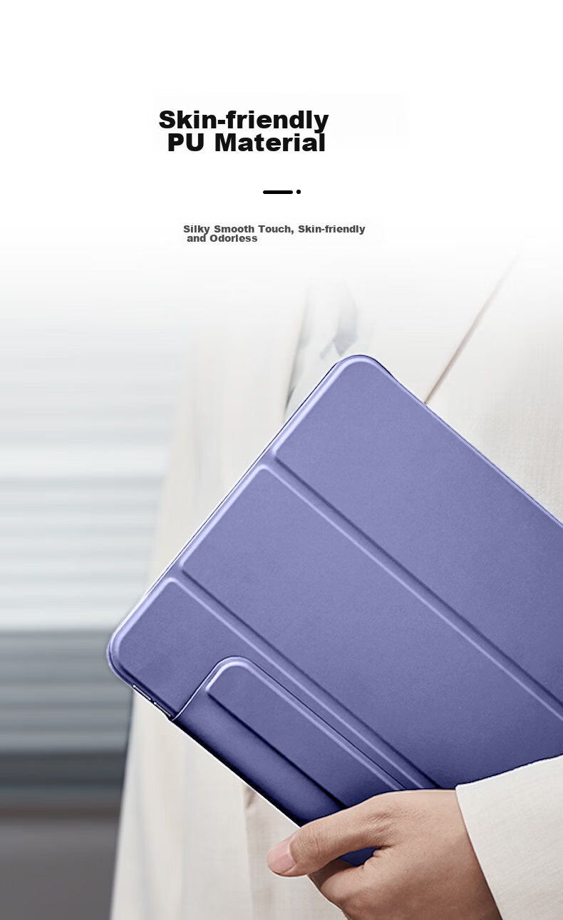ESR IPad Pro Case for 2025/24 New 11-Inch, M5/4 Chip Smart Magnetic Double-Sided Clip, Apple Tablet Slim Anti-Bend with Buckle, Blue 9