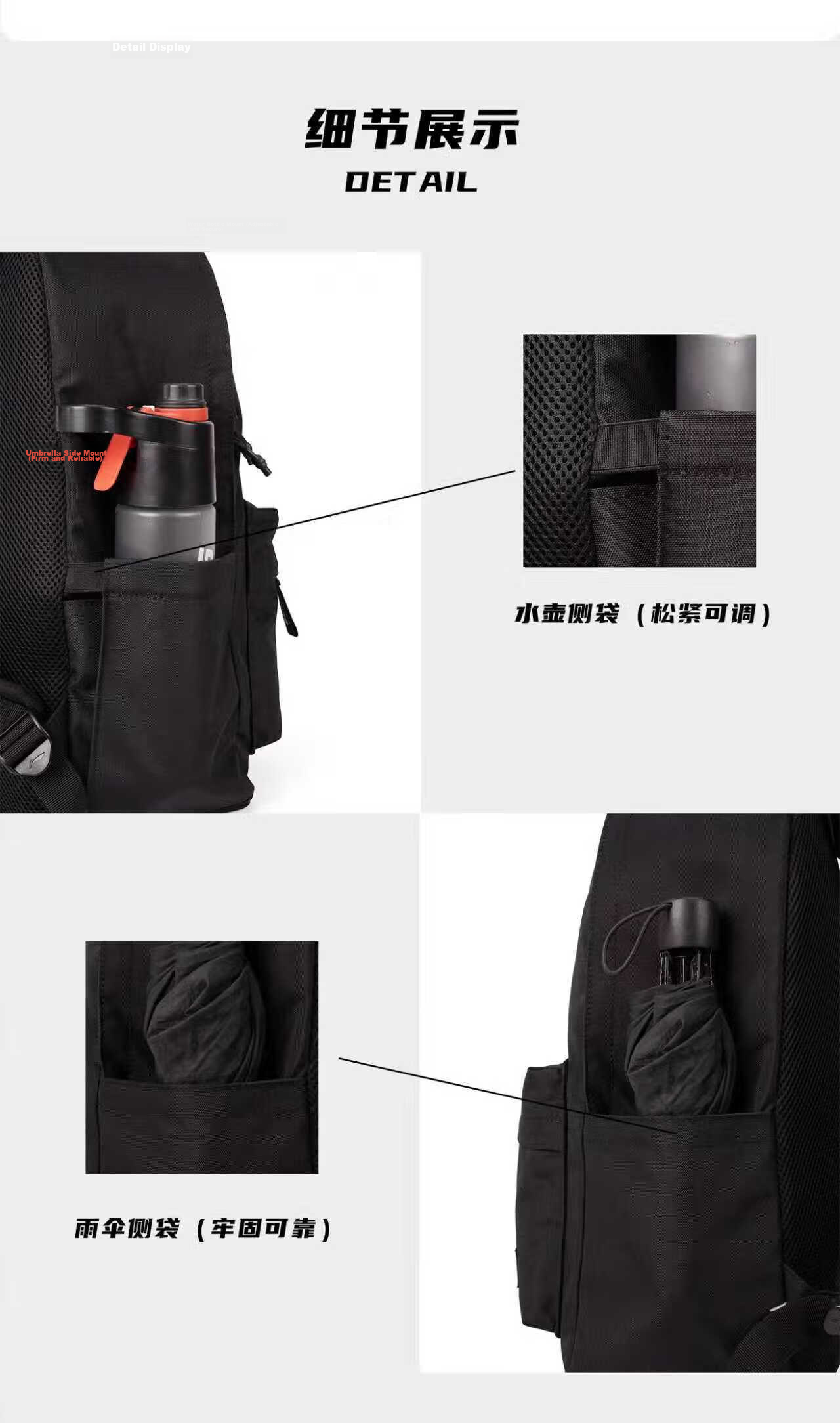 Li-Ning Men's Large Capacity Casual Travel Backpack Laptop Bag School Backpack for High School and College Students 4