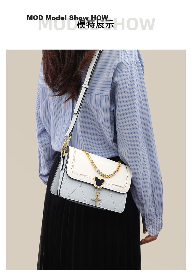 Love Sea Cowhide Leather Women's Shoulder Bag Crossbody Bag Trendy Underarm Bag Boutique Birthday Gift High-End Feel for Girlfriend Wife 19