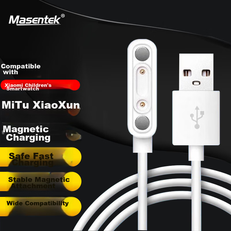 Masentek Magnetic Charging Dock for Xiaomi Mi Rabbit Kids Phone Watch C7A/6/7X/5/6C5X/2S/4C/X/8Pro/Color Xiaoxun Y2/Max/X3/S5