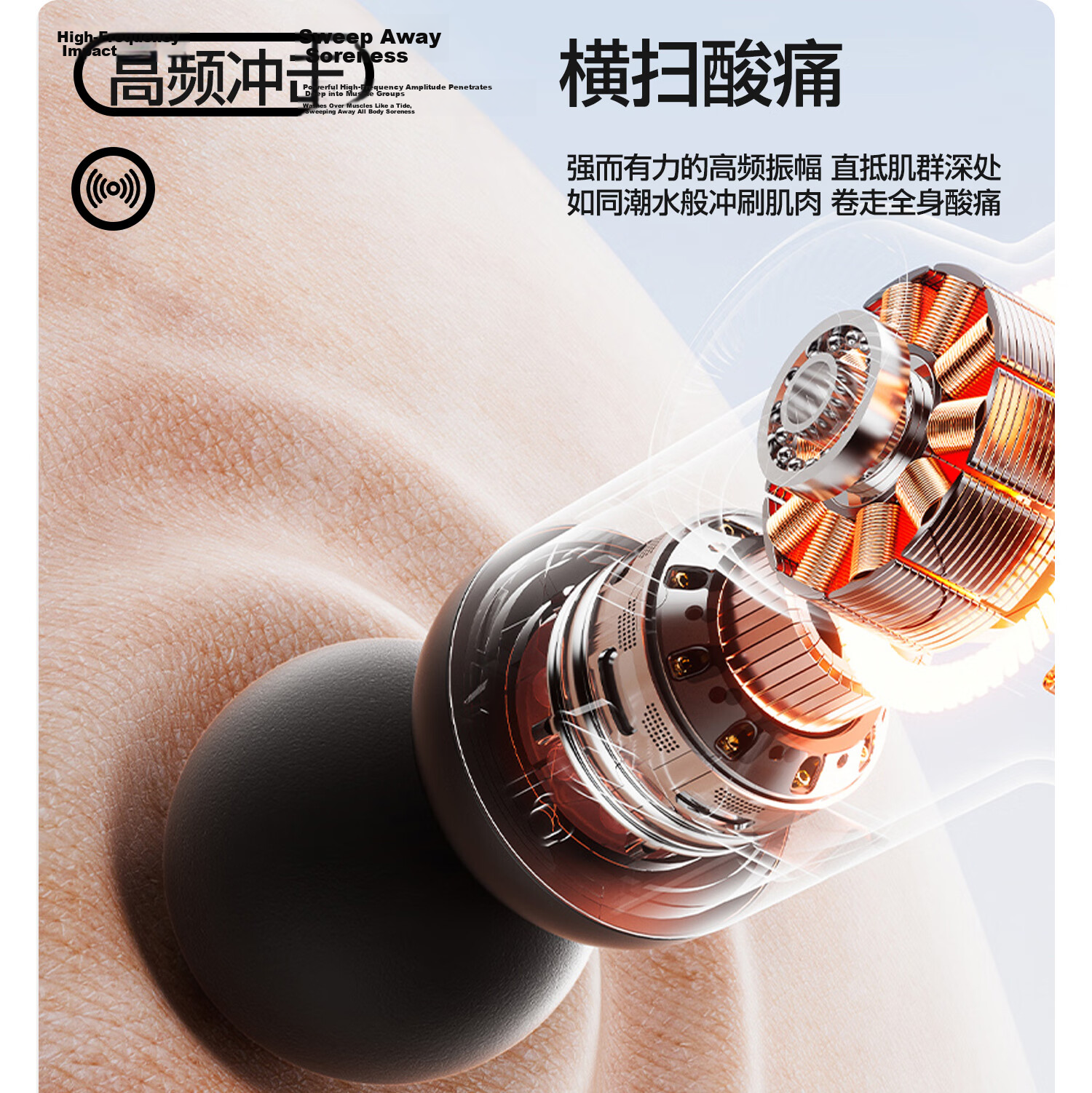 Yottoy Professional Fascia Gun Deep Muscle Massager Home Full Body Massager Waist Leg Shoulder Muscle Relaxation Neck Fascia Gun 12