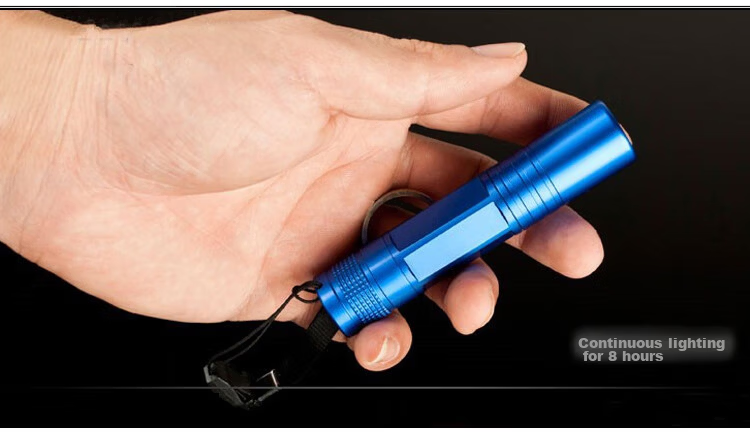 BWNK Aluminum Alloy Splash-Proof No.5 High Brightness Portable Flashlight Gift Box Set Blue 5