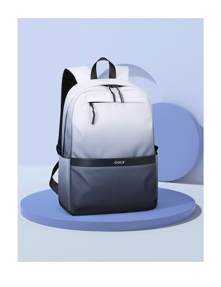 GOLF Backpack for Men And Women, Casual Laptop Backpack for Students, Gradient Commuter Outdoor Travel Backpack, Ink Wash Color 13