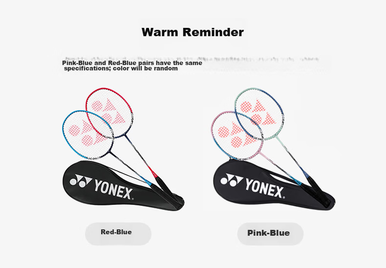 YONEX NR7I Carbon Shaft Badminton Racket Lavender/White Navy Pre-Strung with Grip for Match and Training 1