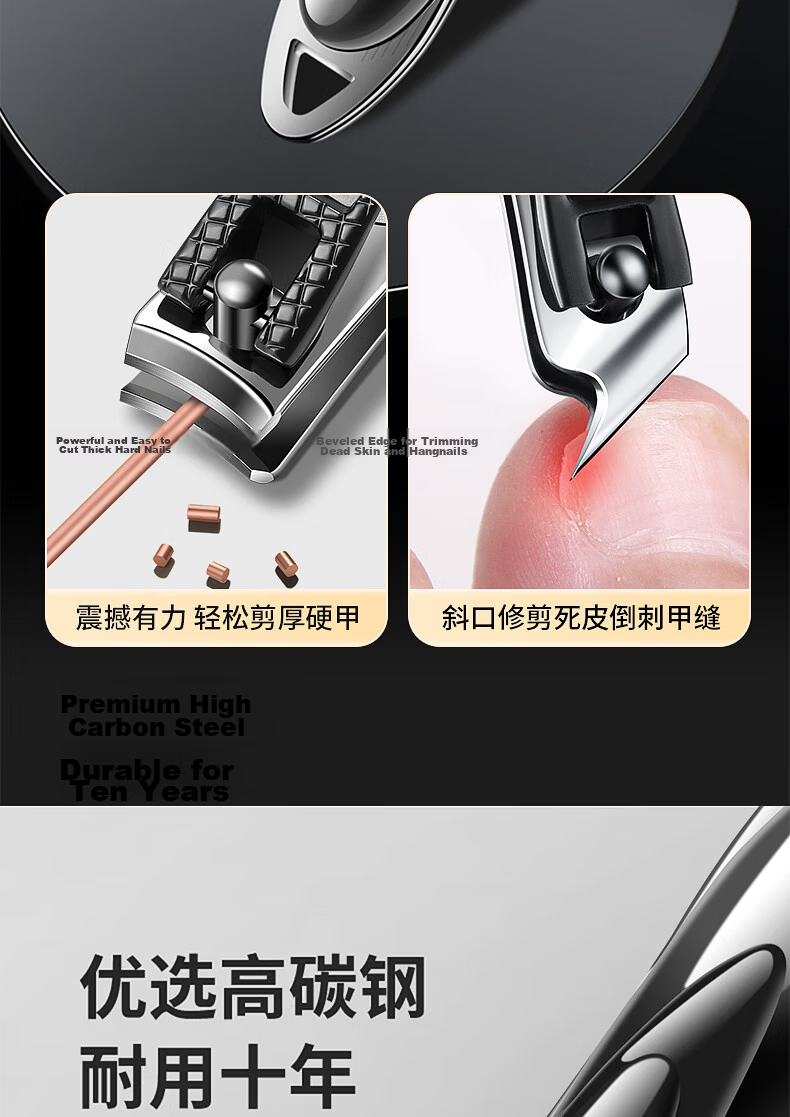 Bacooly Pedicure Knife Set Ingrown Toenail Clippers Nail Clippers Eagle Beak Nail Clippers Pedicure Tools 9