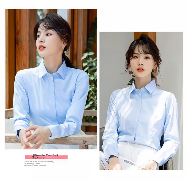 TUCANO Women's Summer Shirt Dark Placket Wrinkle-Free Slim Fit Business Short Sleeve Formal Commuter Blouse White 2XL 22