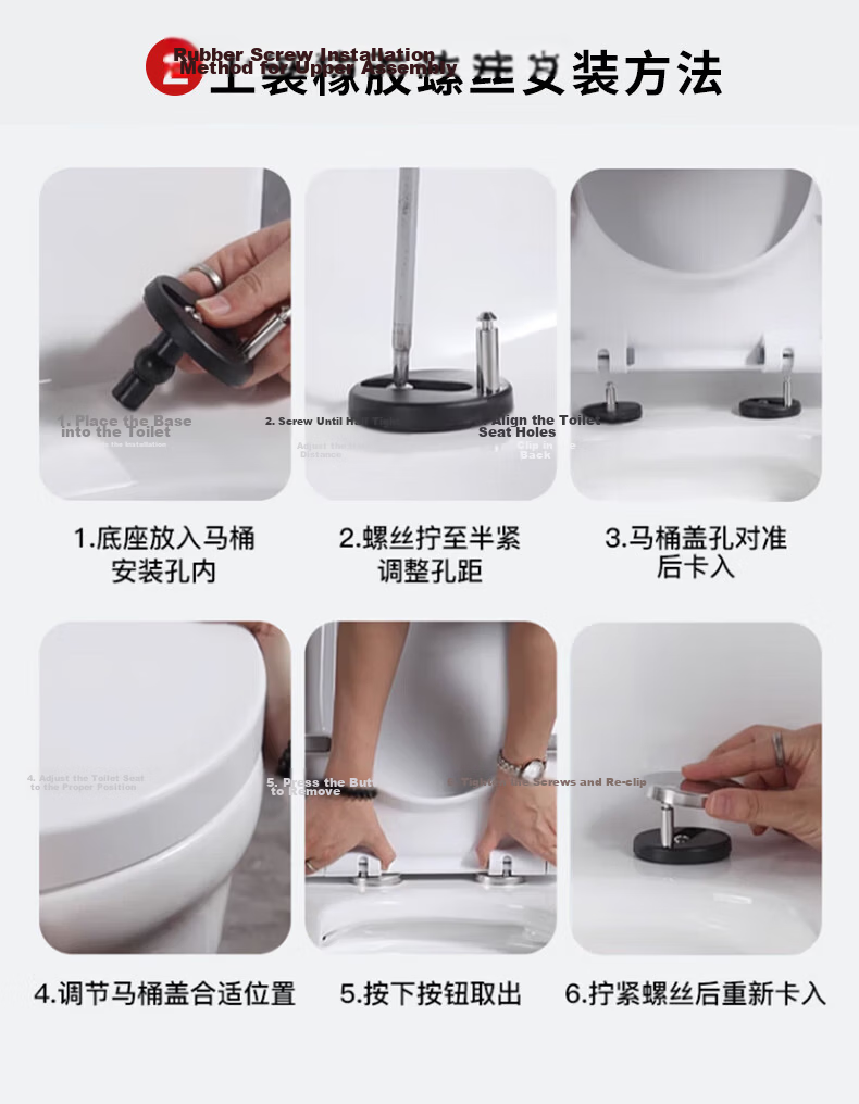 HSPA Thickened Toilet Seat Universal Accessory, Old-Style Large U-Shaped Toilet Ring, Toilet Cover, Toilet Seat Lid, 1103 14