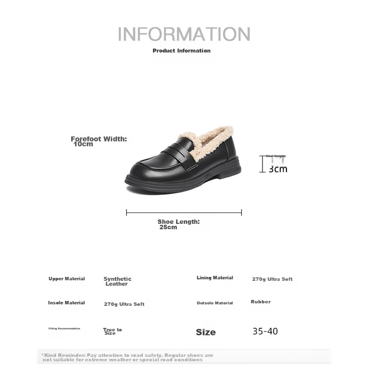 Josiny Women's Loafers, Spring New Slip-On Flats, British Style Soft-Soled Black Leather Shoes, Beige, Size 38 6