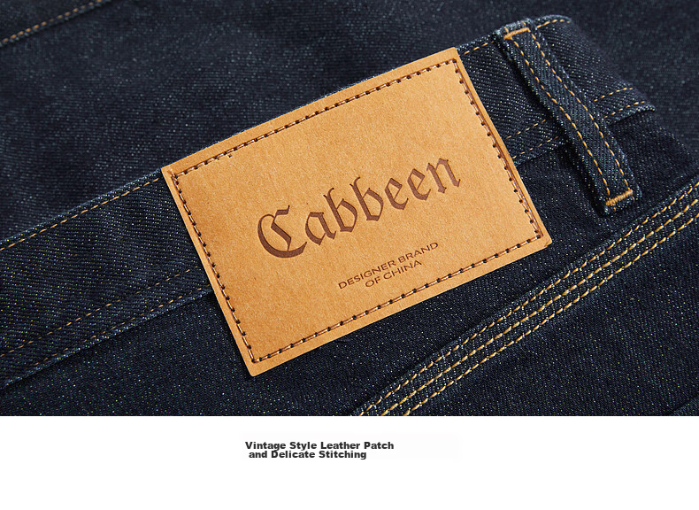 CABBEEN Men's Navy Blue Classic Vintage Denim Jeans Summer 2026 Stretch Casual Commuter Pants with Cooling and Antibacterial Features 22