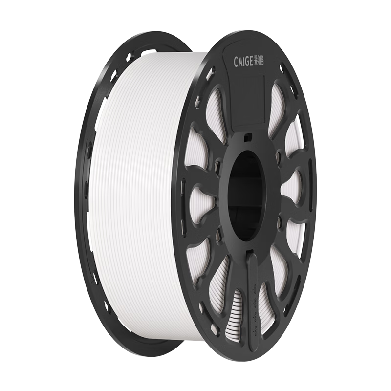 Caige 3D Printing Filament ABS 1.75mm Compatible with Tazhu, Creality, Elegoo, Zongwei Cube, Aurora Erwo 3D Printer Filament White 1kg