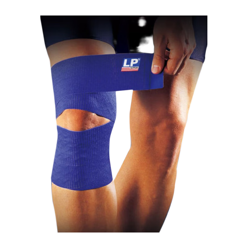 LP 631 Elastic Wrap Knee Brace Support for Sports Squats Fitness Basketball Football Mountaineering Unisex One Size Single Piece