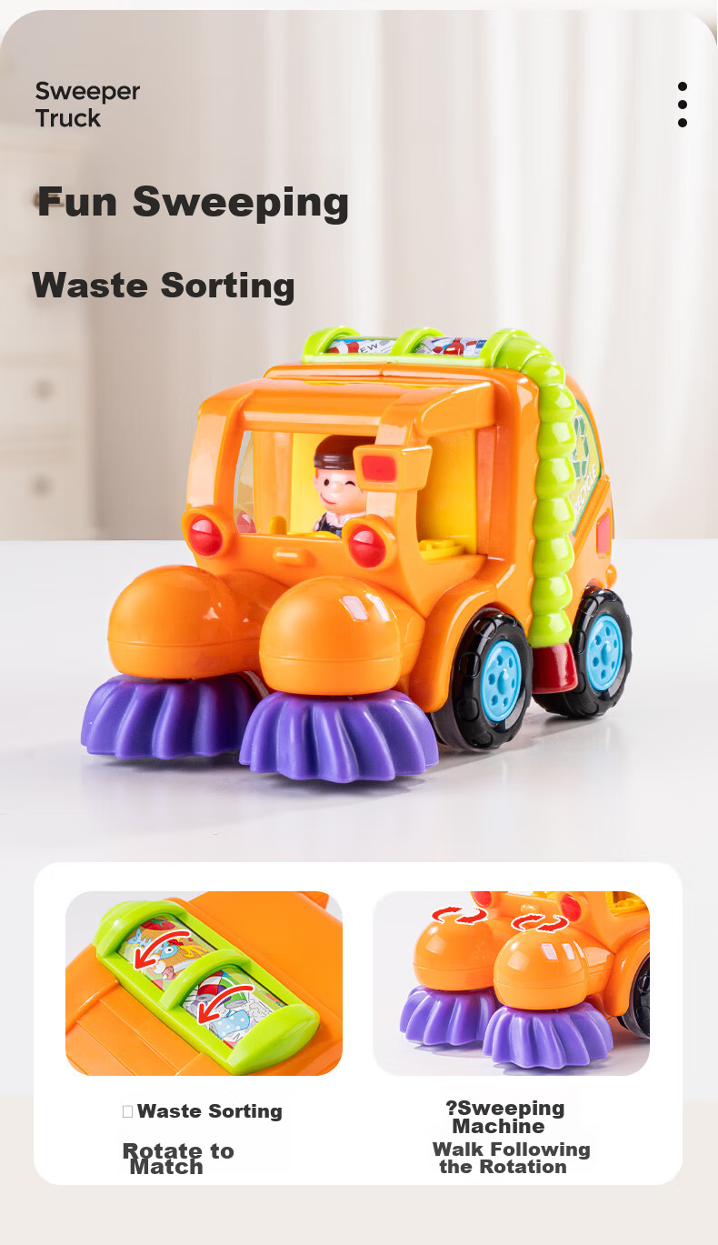 HUILE TOYS Baby Construction Vehicle Excavator Toy Car Children's Vehicle Model Boys And Girls Toys Birthday Gift for Ages 1-3 5