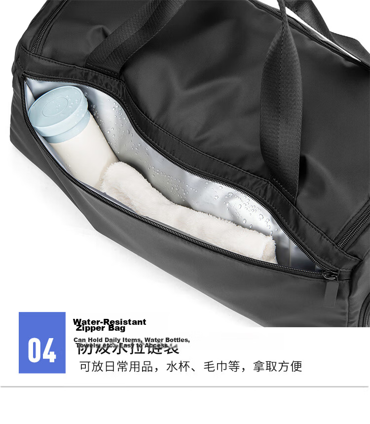 POLO Men's Travel Bag Luggage Duffle with Separate Shoe Compartment Waterproof Sports Gym Bag Business Handbag Birthday Gift 23