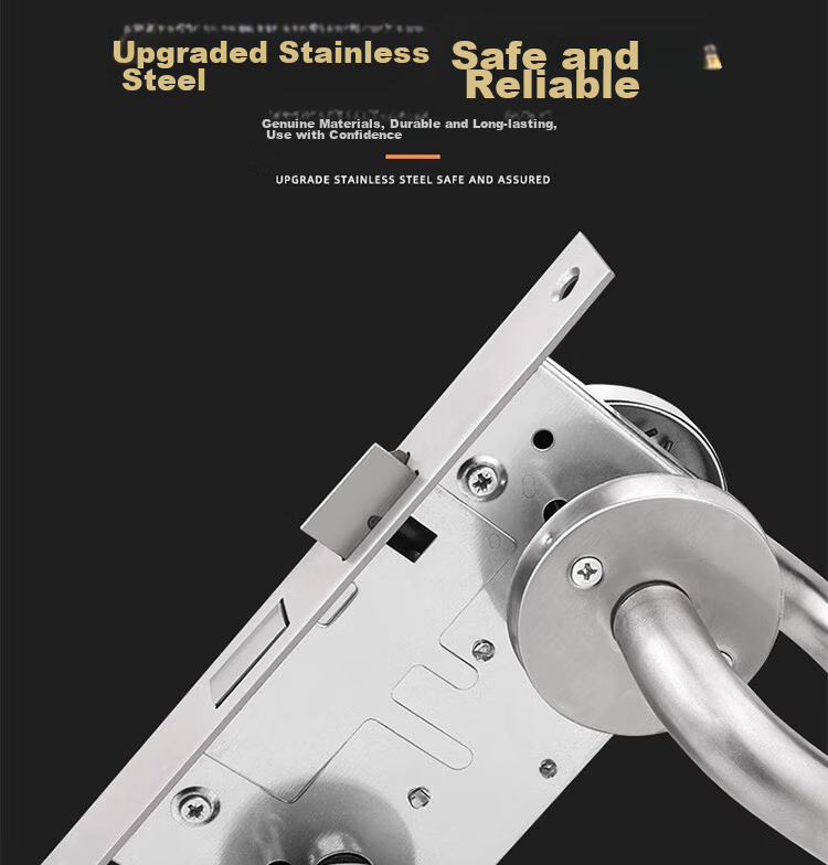 Dipu Fireproof Door Lock Stainless Steel Safety Passage Lock Fire Door Corridor Lock Premium Copper Core Fire Door Lock 4