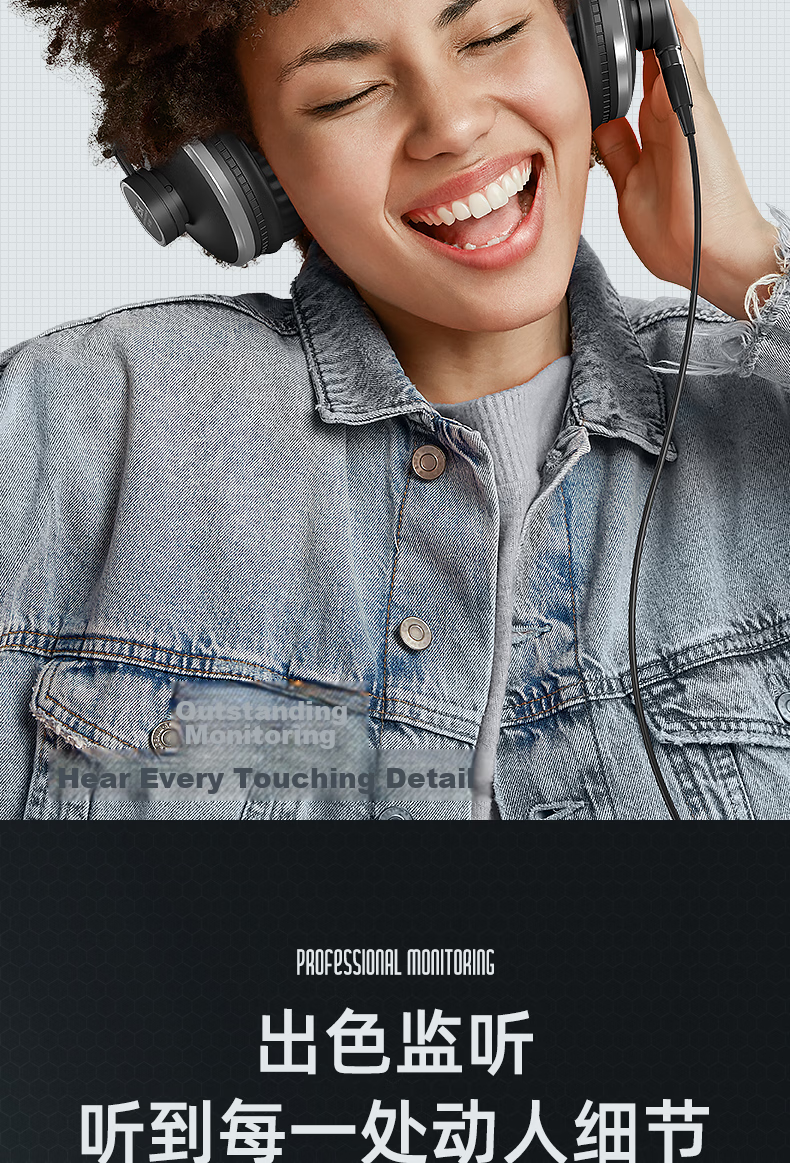 ISK HP800 Professional Closed-Back Foldable Headphones for Monitoring, Computer, Mobile Phone, Sound Card, Live Streaming, Singing, Recording, Dubbing, And Monitoring Headphones - 3C Digital Full Network Low Price 4