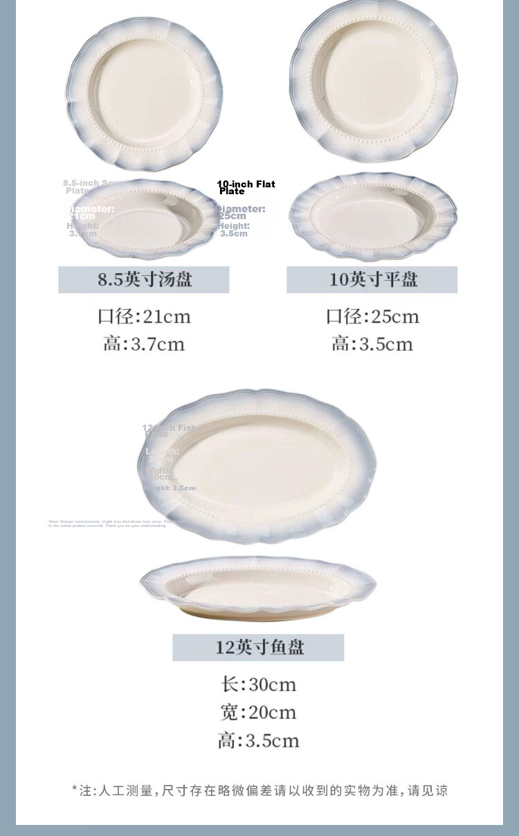 Mose High-Quality Bowl And Plate Set, Korean-Style Elegant Ceramic Tableware for Home Use, Housewarming Gift Box, 36-Piece Dinnerware Set 13