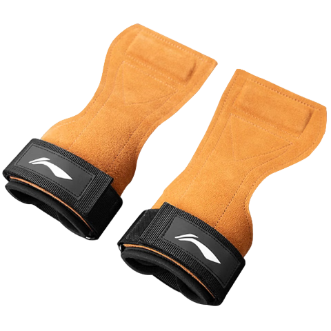 Li-Ning Deadlift Support Straps Fitness Gloves Men Grip Straps Pull-Up Gloves Wrist Wraps Wrist Support Palm Protection