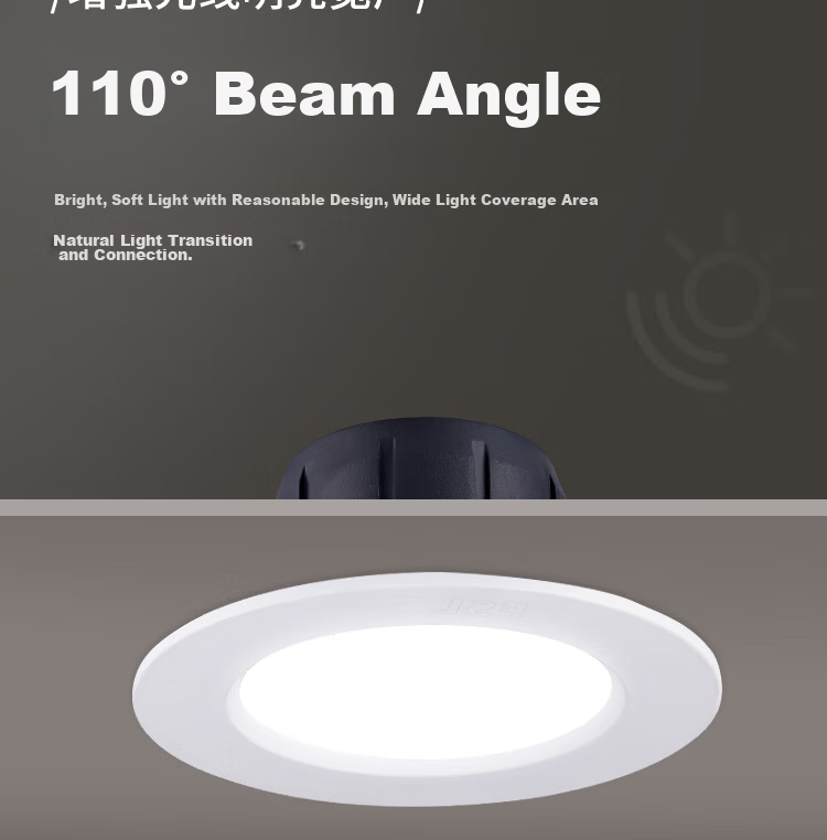 Foshan Lighting (FSL) LED Radar Motion Sensor Recessed Microwave Sensor Downlight 5.8G 5.5W Warm White (4000K) 6