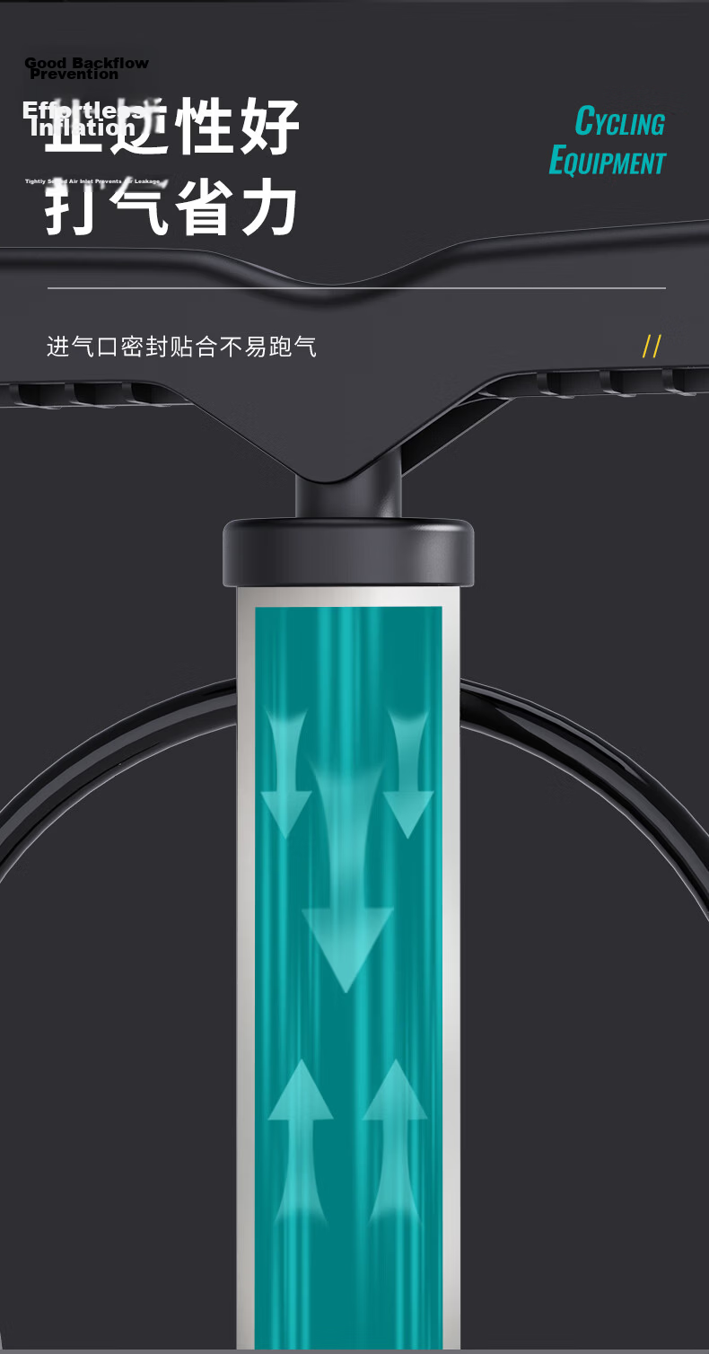 40,000 Kilometers High-Pressure Bicycle Air Pump Portable Inflator for Electric Vehicles, Motorcycles, Basketballs, and Toys 7