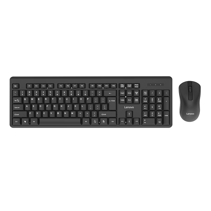 Lenovo Wireless Keyboard and Mouse Combo Full-Size Keyboard Business Office MK23Lite