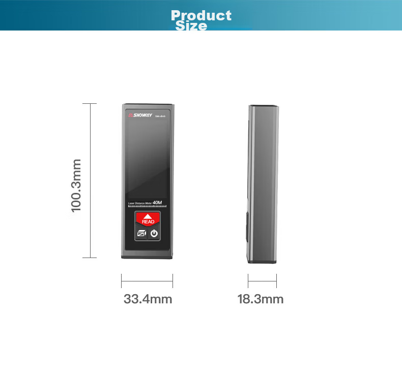 Shendawei Laser Distance Meter Mini Electronic Ruler High Precision Infrared Measuring Distance Device SW-B60 6