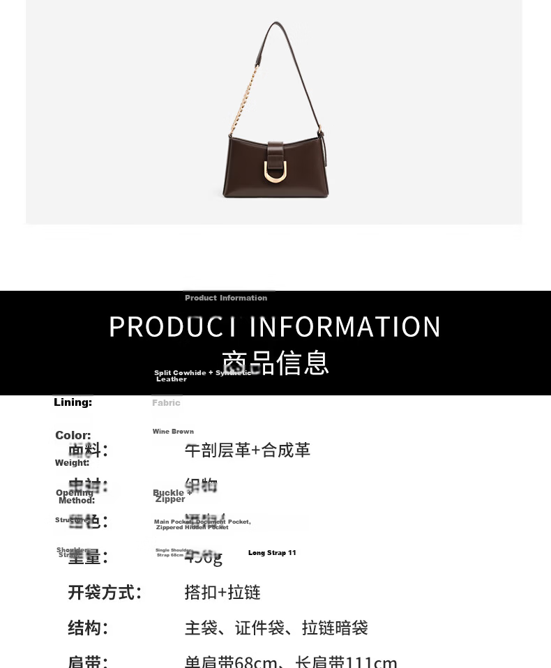 C.BANNER Leather Women's Chain Shoulder Bag Crossbody Underarm Bag Luxury Birthday Gift for Girlfriend Wife 9