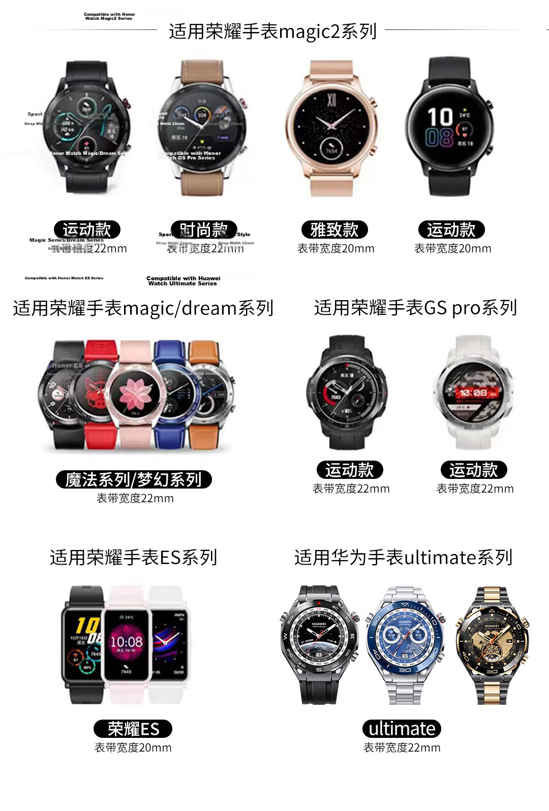 Watchbond Compatible with Huawei Watch Strap GT7Pro/6Pro, Steel Band for GT7/6/5/4/Pro, Stainless Steel Metal Three-Bead Porsche-Style Steel Band GT3Pro Strap 23