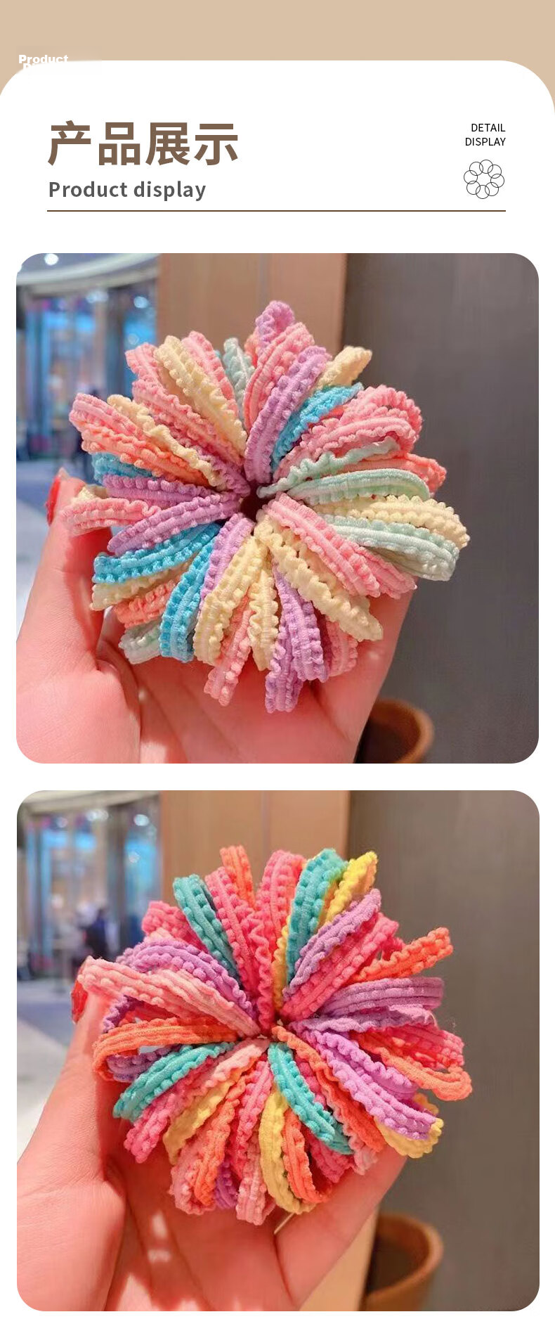 Chense Children's Hair Ties, 32 Pieces, Baby Headbands, Girls' Hair Bands, Hair Accessories, Small Size, Ponytail Holders, Rubber Bands 6