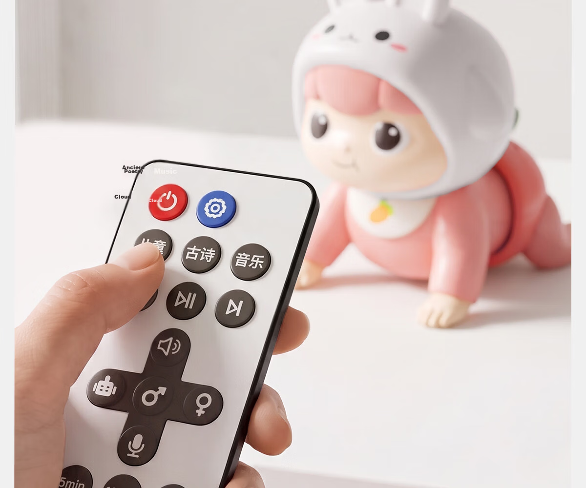 Dimoarch Baby Electric Crawling Toy, Fun Infant Learning to Crawl Early Education Enlightenment Crawling, Newborn Head-Lifting Training Rabbit Pink 15