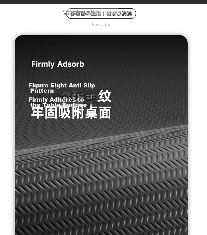 LINGSHE Mouse Pad 800x300x3mm Extra Large Thickened Office Gaming Mouse Pad Student Computer Desk Mat Precision Edge Lock P69 Barrier Black Gift Box Set 8