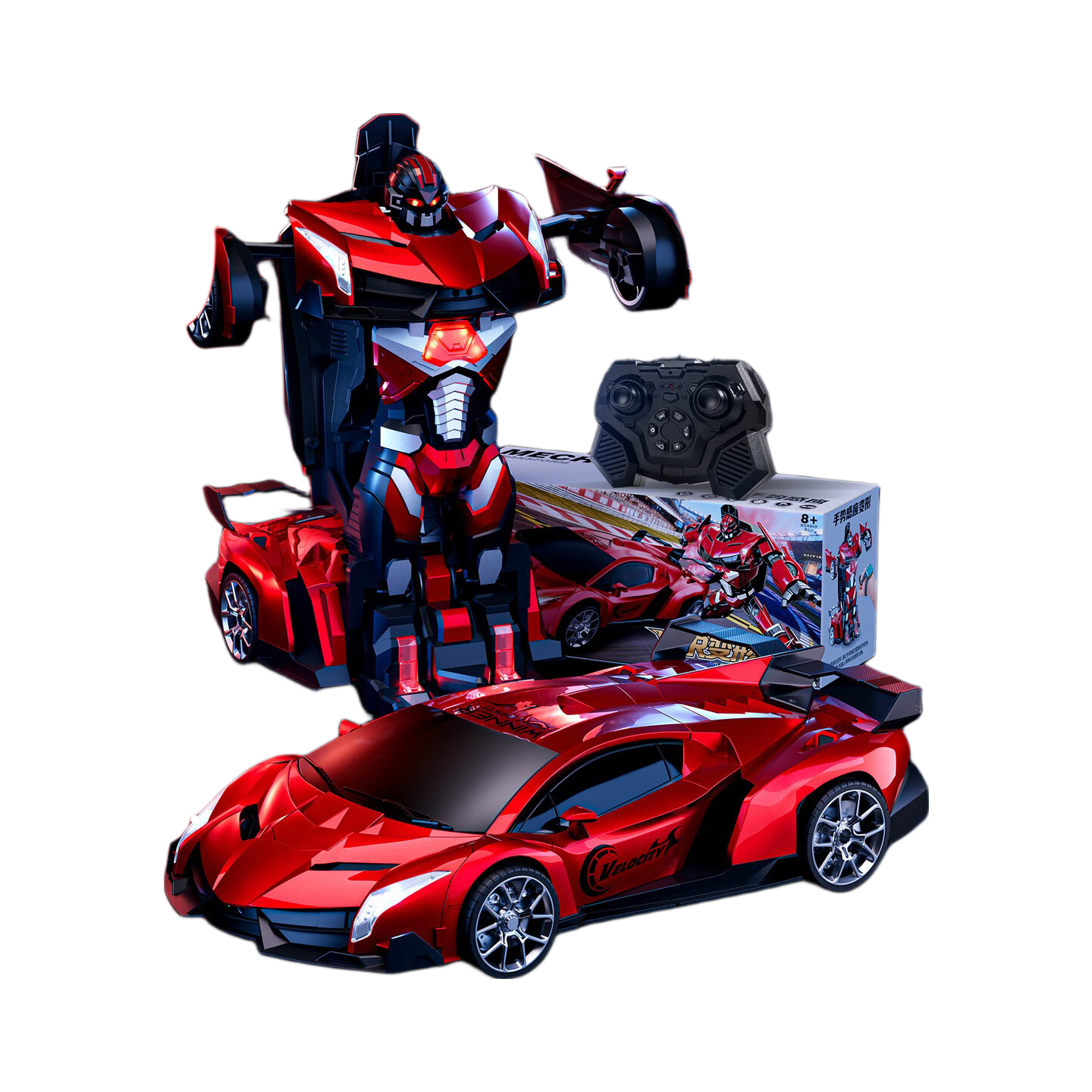 Yisr YSR Kids Toy Remote Control Car Transformer Boys Birthday Gift Ages 3-10