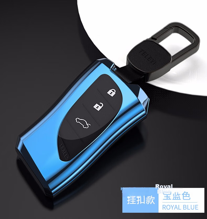 Digalun Lexus ES200 Car Key Cover UX260h Case NX300h Keychain RX450h Shell LS500h Premium CT200h Full Wrap Space Gray with Genuine Leather Buckle 14