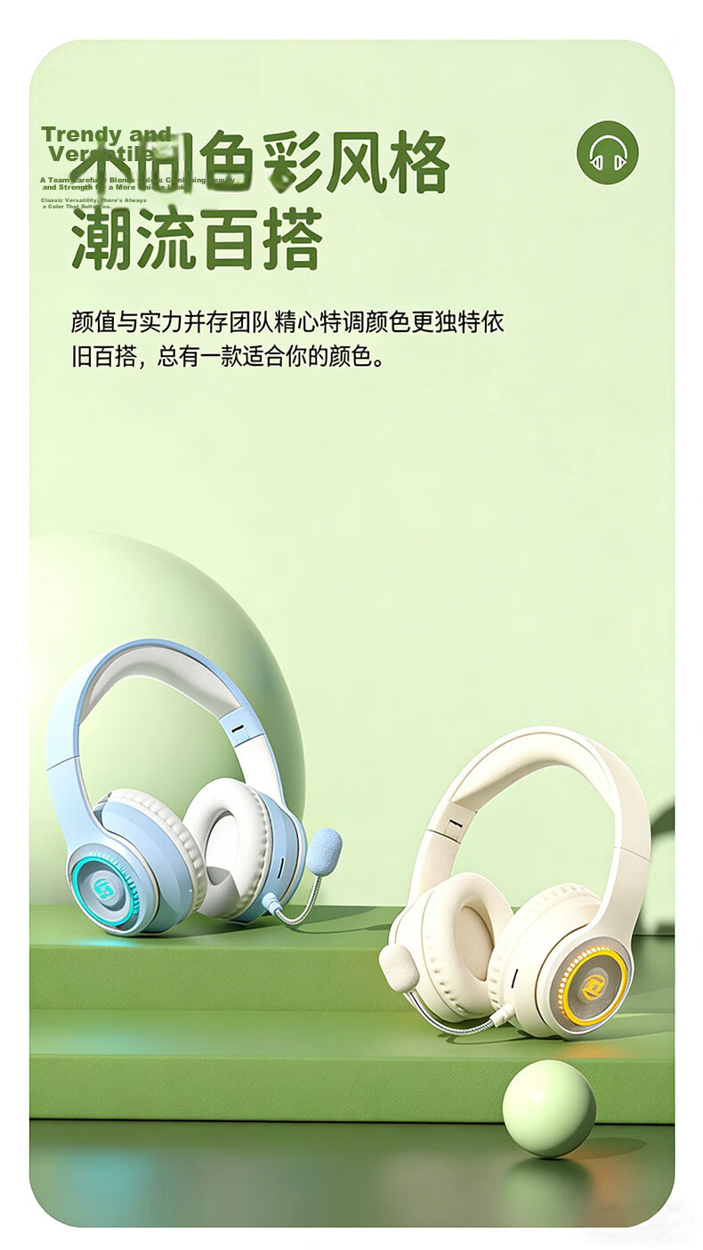 Yinwangsi Children's In-Ear Monitor Headphones Learning Aid Noise-Cancelling Wireless Bluetooth Over-Ear Headset for Students Age 6-12 Compatible with Learning Devices, Computers, and TF Card 13