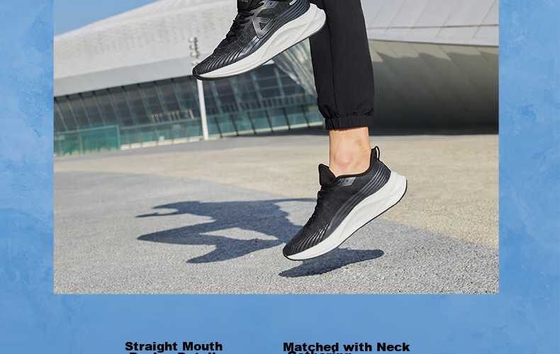 PEAK Men's Sports Pants, Summer Quick-Dry Sun Protection Breathable Running Outdoor Trousers, Black Elastic Ankle Casual Long Pants DF352281 17